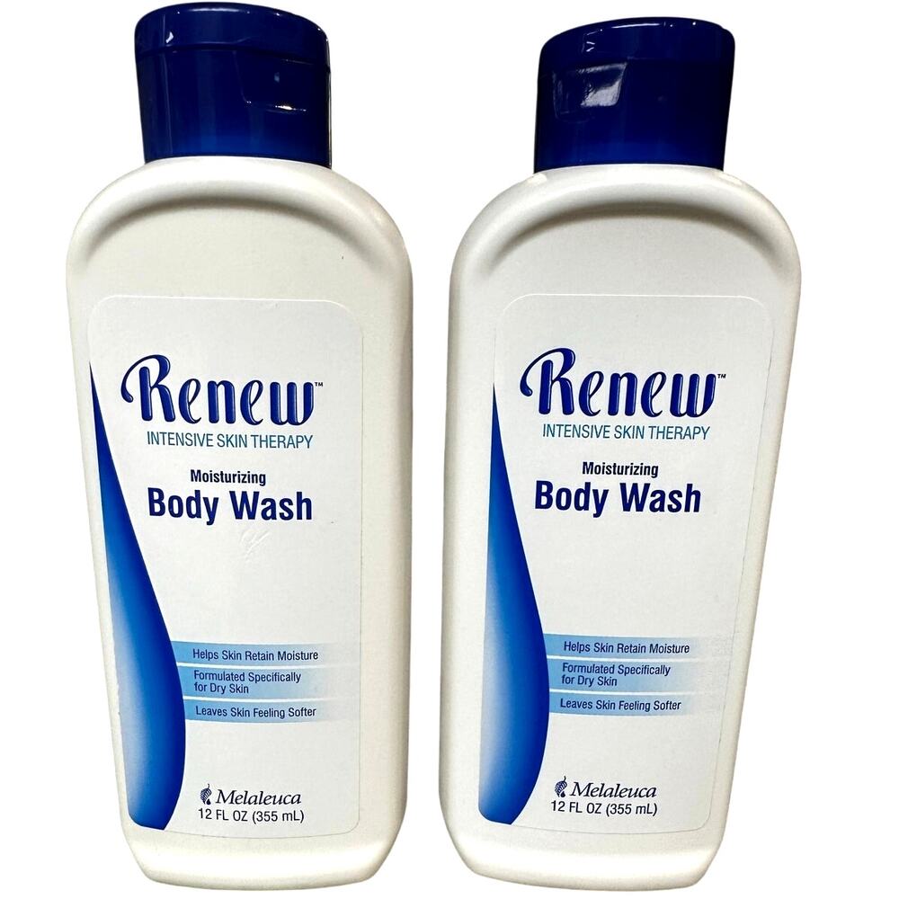 Melaleuca 12 oz Renew Intensive Skin Therapy Moisturizing Body Wash-2 Pack